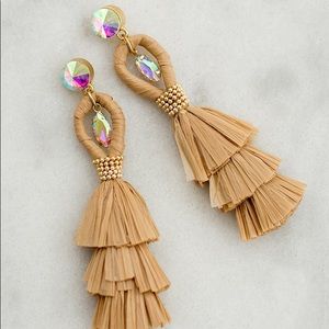 Joyfolie Shayla Earrings Tan brand new in package!
